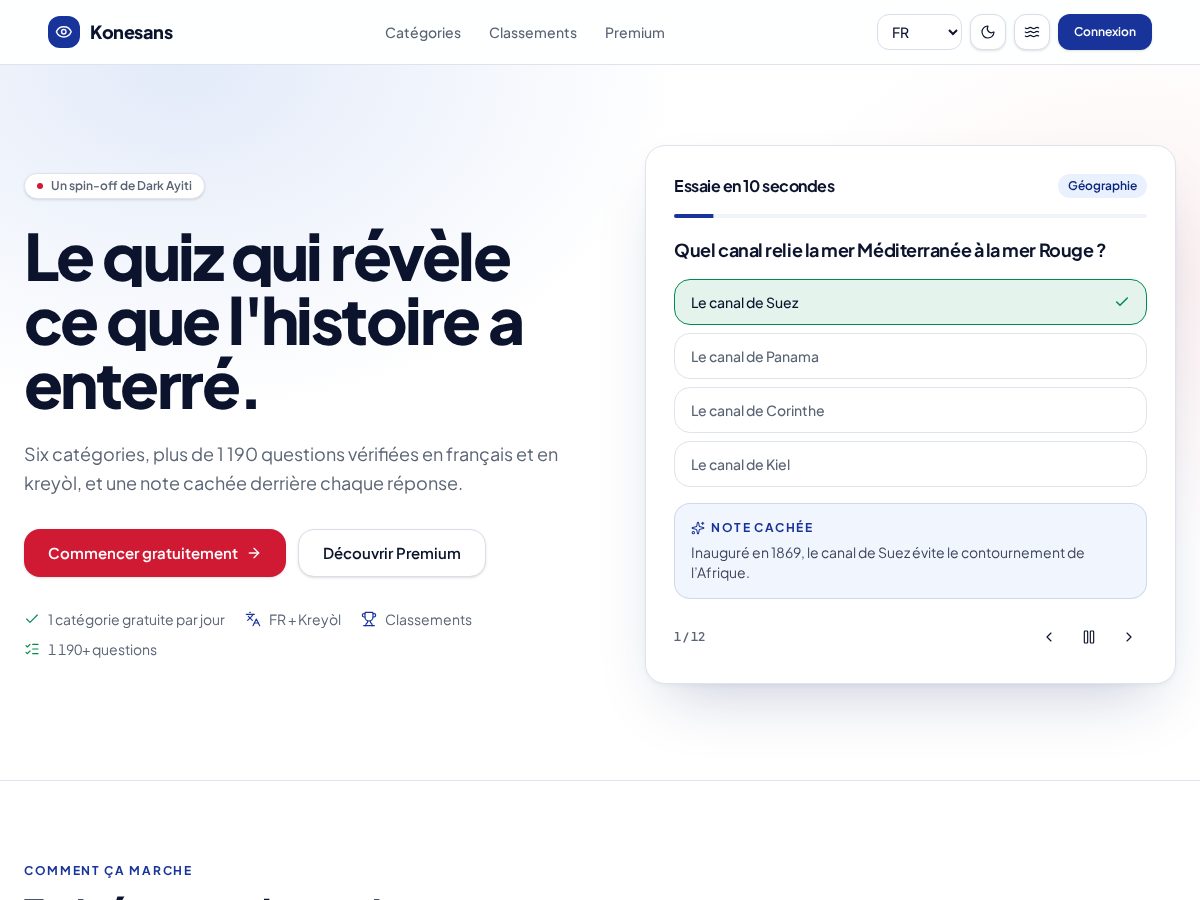 Landing-page snapshot of konesans.app