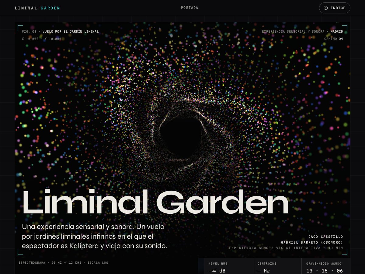 Landing-page snapshot of liminalgarden.art