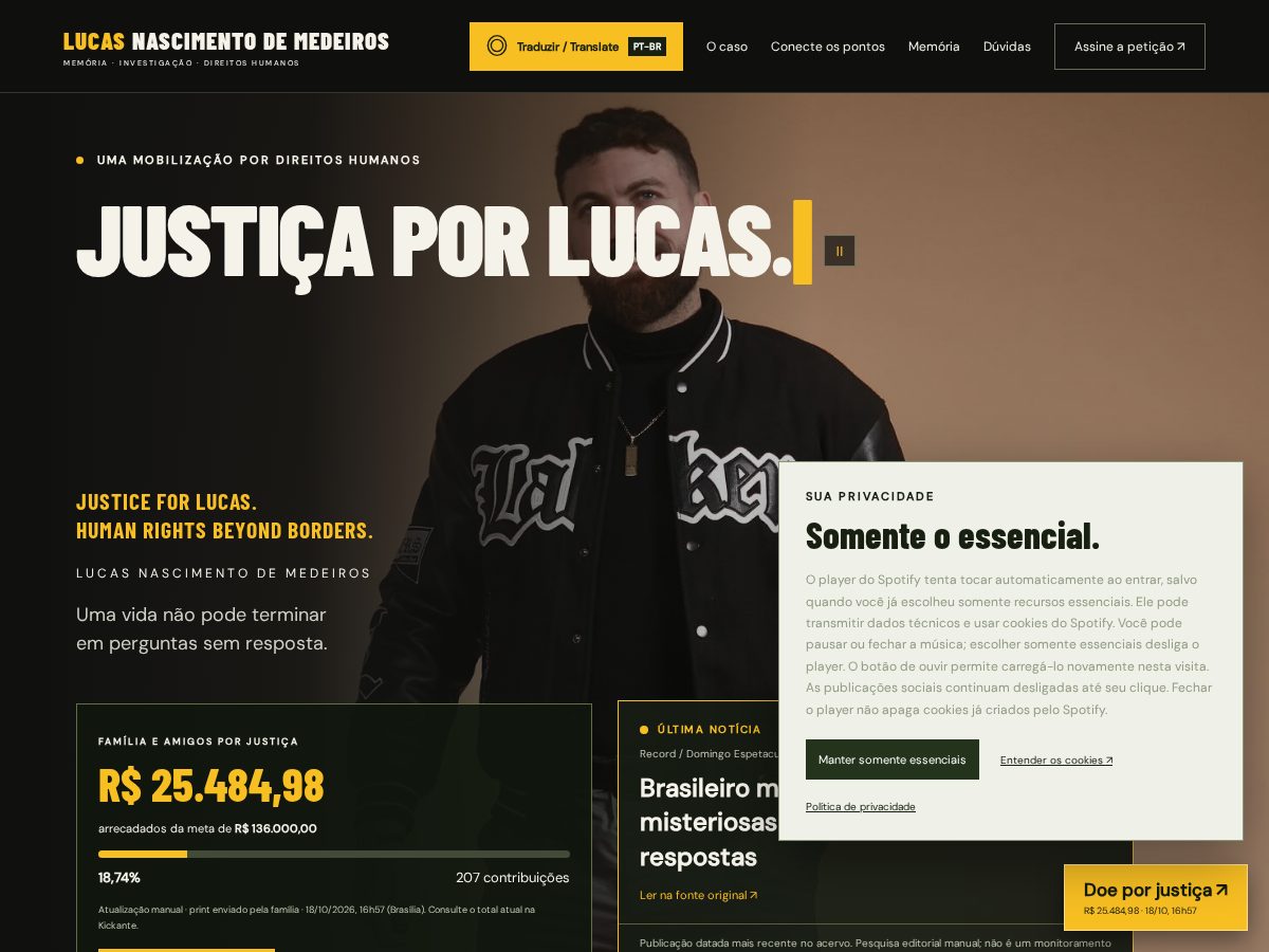Landing-page snapshot of lucasnascimentodemedeiros.com