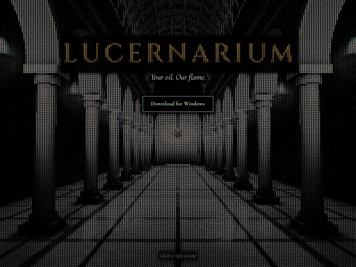 Landing-page snapshot of lucernarium.dev