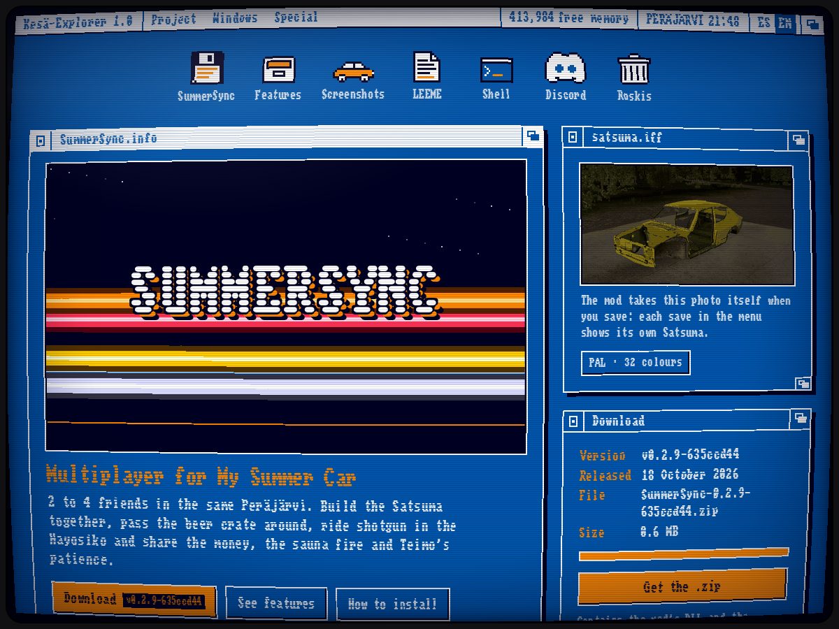 Landing-page snapshot of mysummersync.com