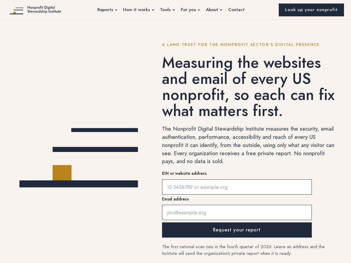 Landing-page snapshot of npdsi.org