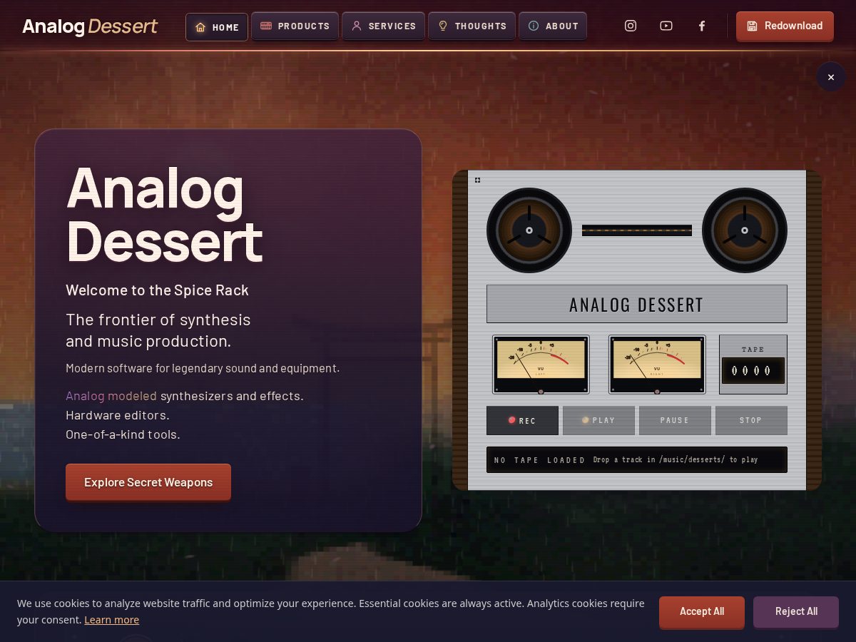 Landing-page snapshot of onlyoscillator.com