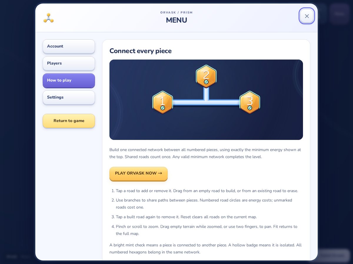 Landing-page snapshot of orvask.com
