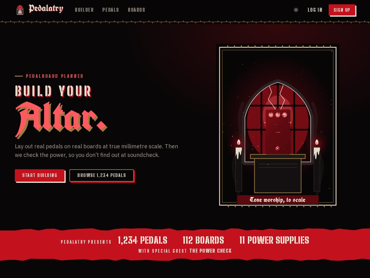 Landing-page snapshot of pedalotry.com
