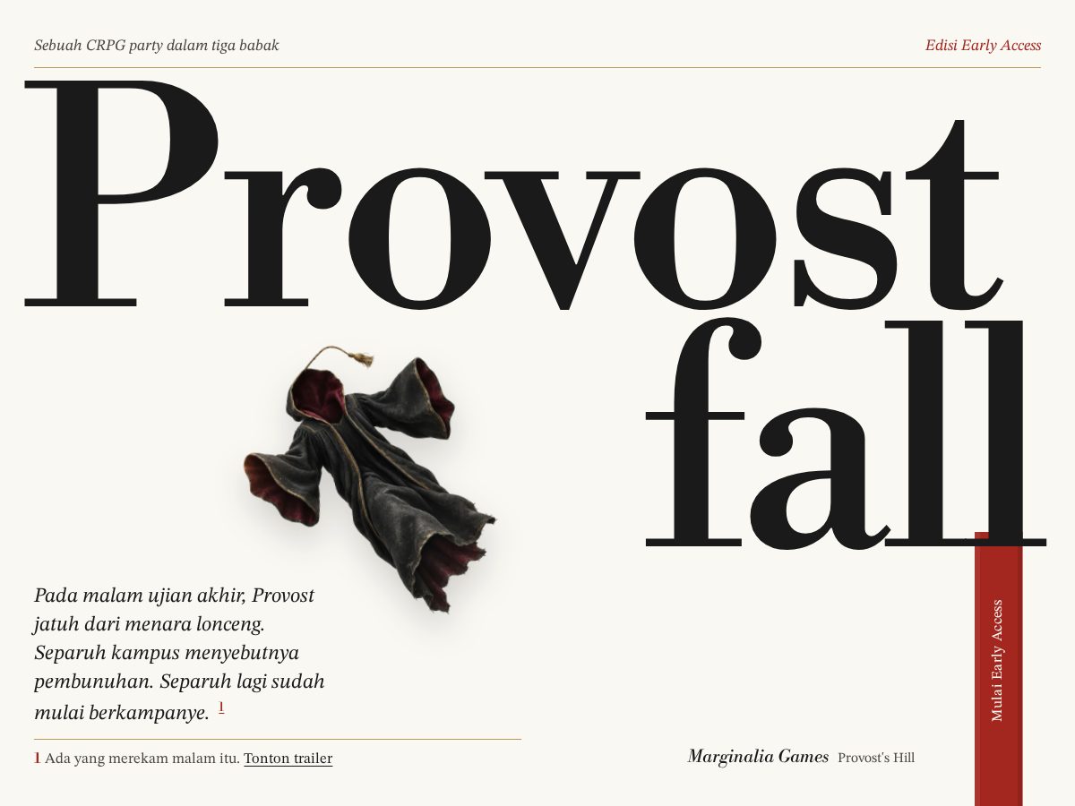 Landing-page snapshot of provostfall.online