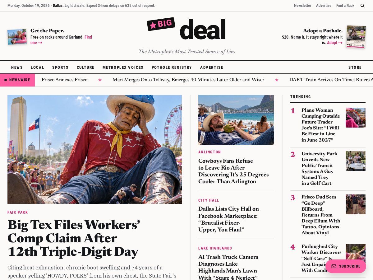 Landing-page snapshot of readbigdeal.com