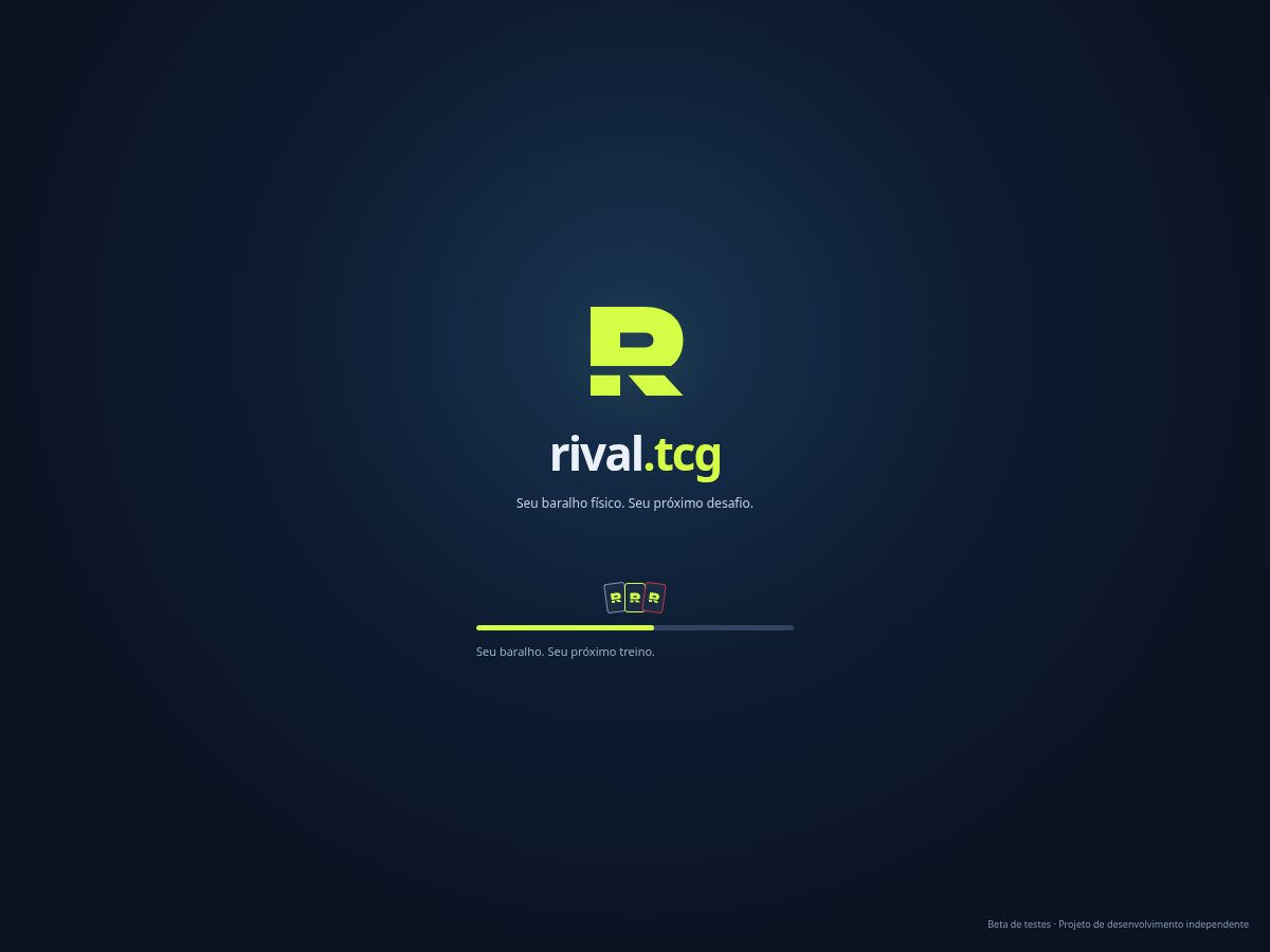 Landing-page snapshot of rivaltcg.online
