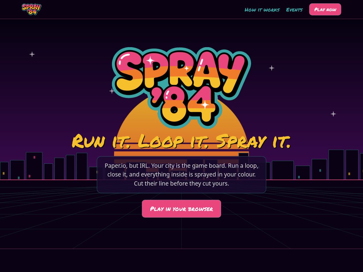 Landing-page snapshot of runyourturf.com