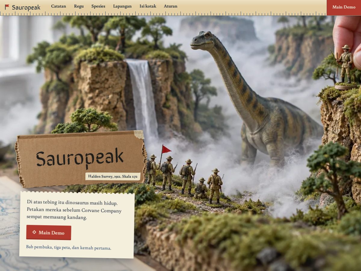 Landing-page snapshot of sauropeak.com