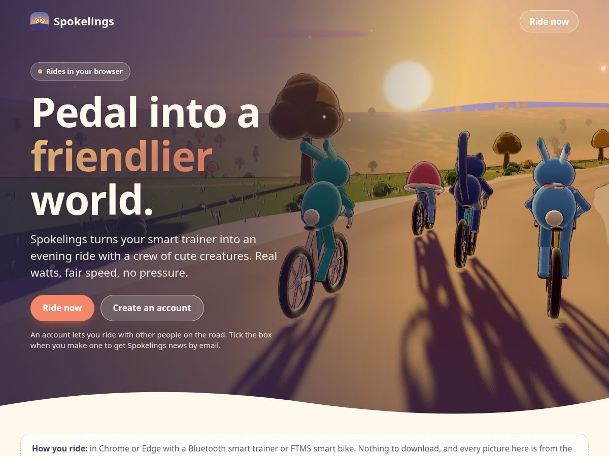 Landing-page snapshot of spokelings.com