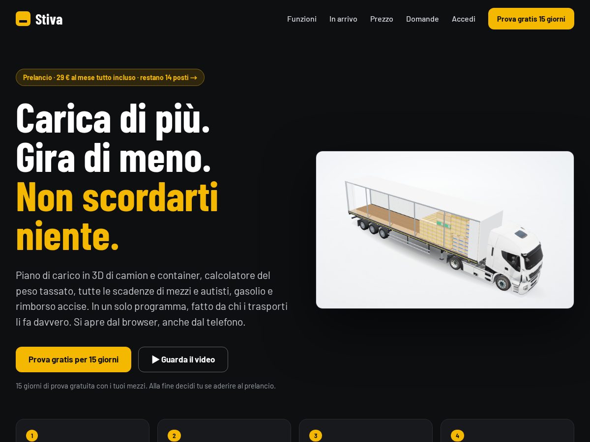 Landing-page snapshot of stiva.cloud