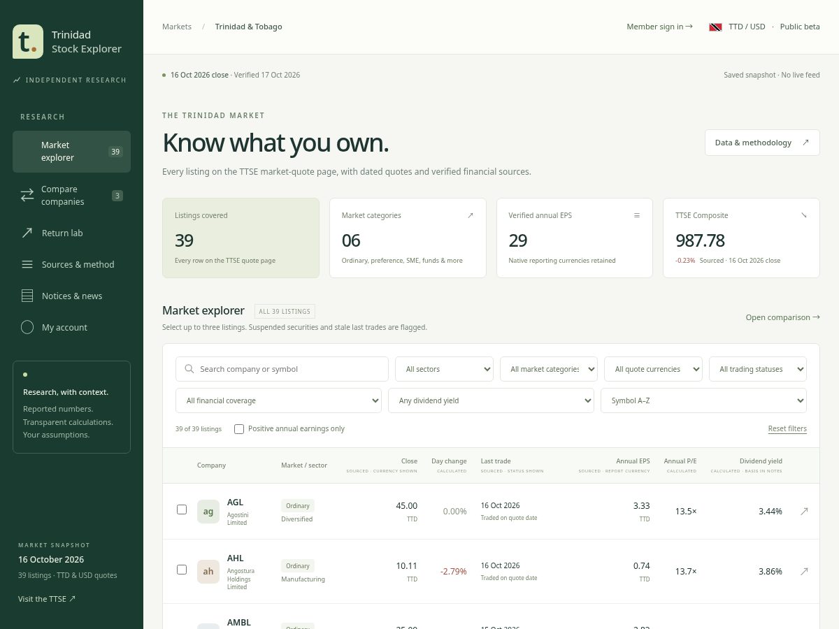 Landing-page snapshot of stockexplorertt.com