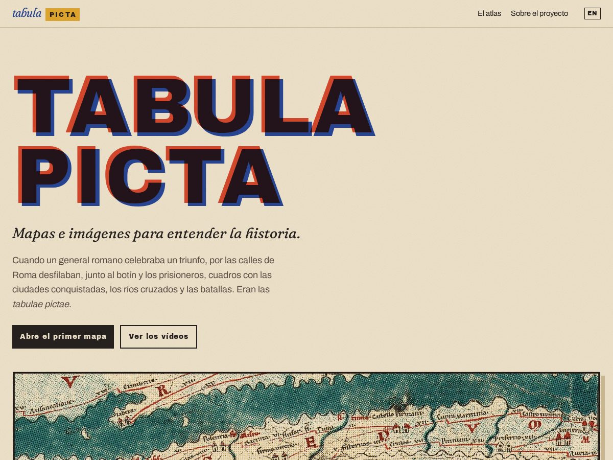 Landing-page snapshot of tabulapicta.com
