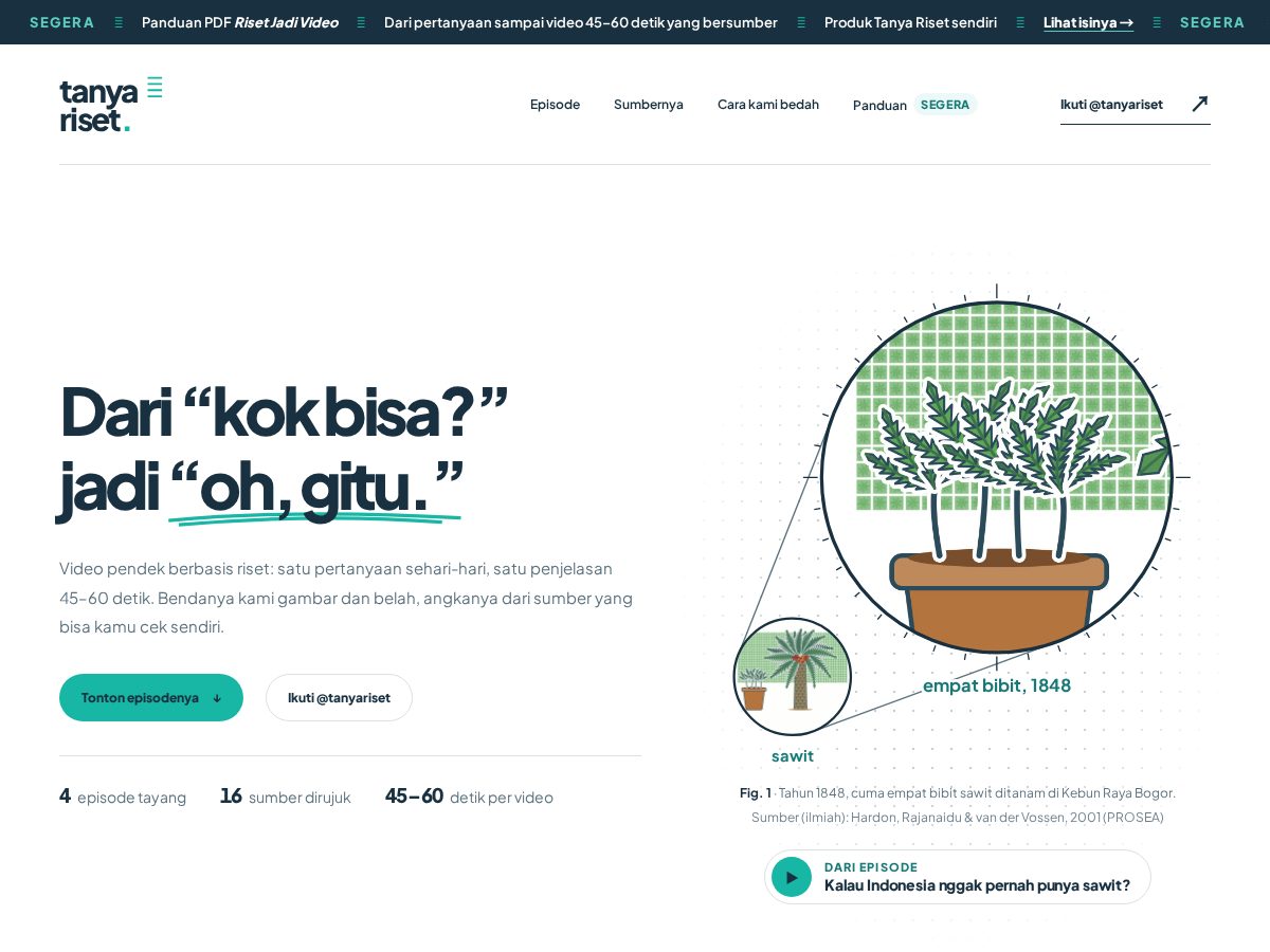 Landing-page snapshot of tanyariset.com