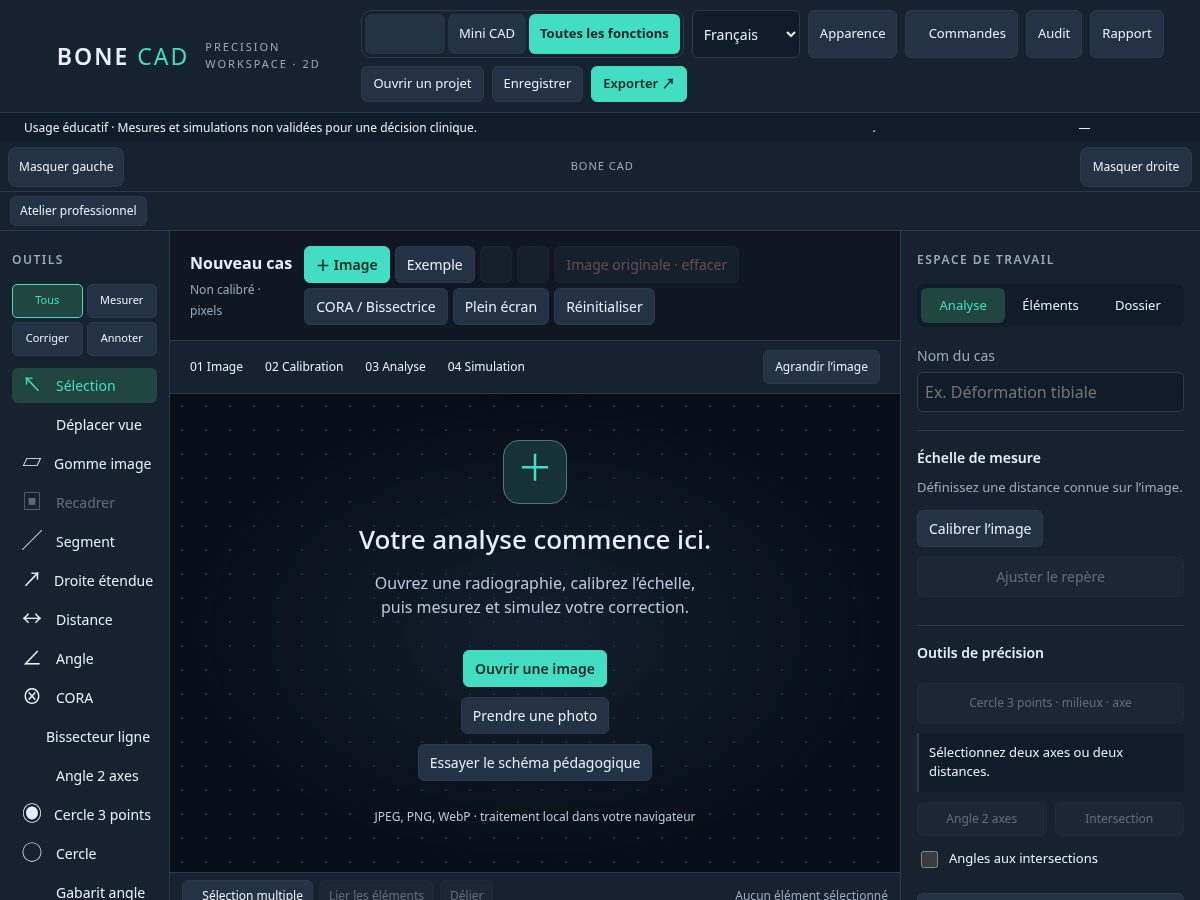 Landing-page snapshot of thebonecad.com