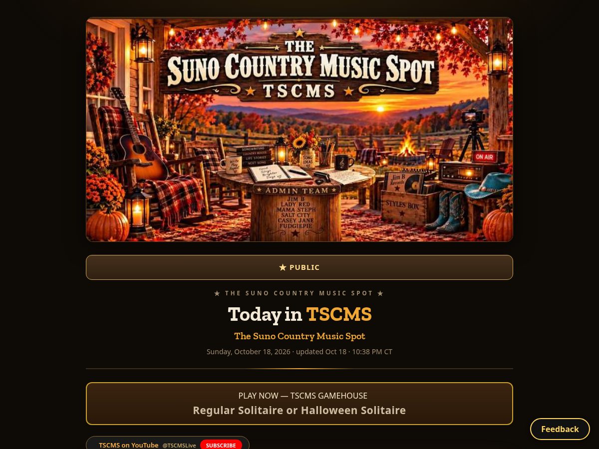 Landing-page snapshot of tscmsradio.com
