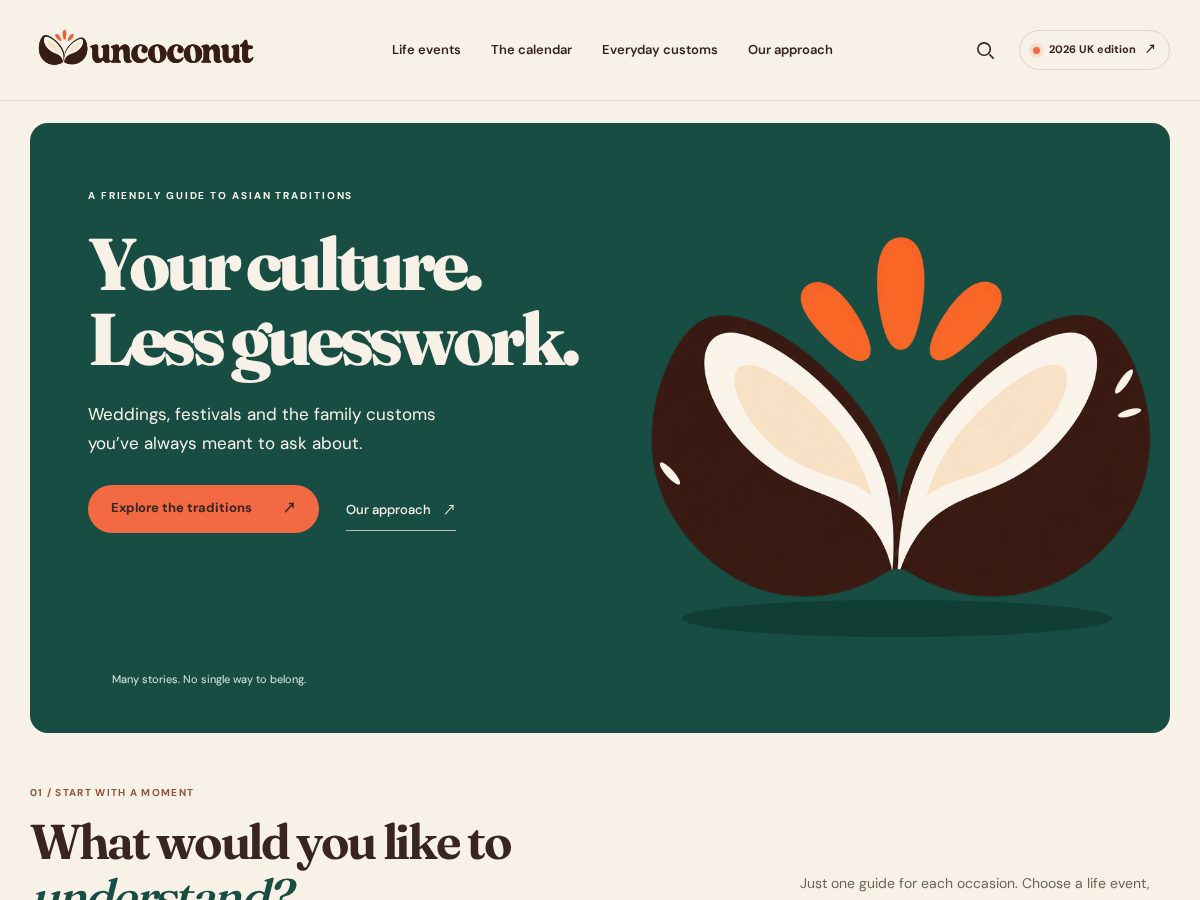 Landing-page snapshot of uncoconut.com