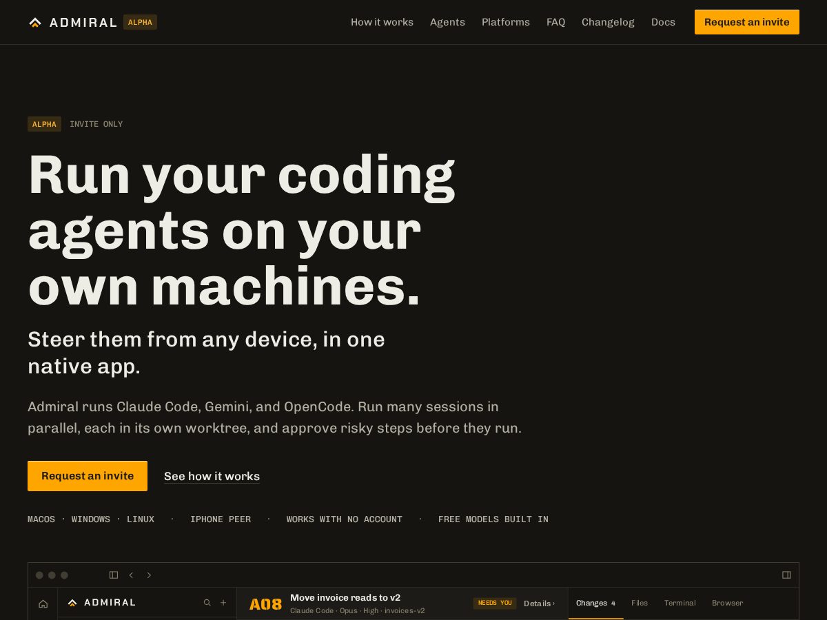 Landing-page snapshot of withadmiral.com