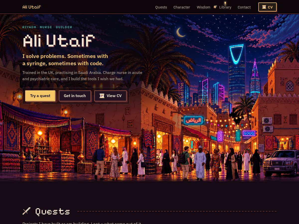 Landing-page snapshot of al1.dev