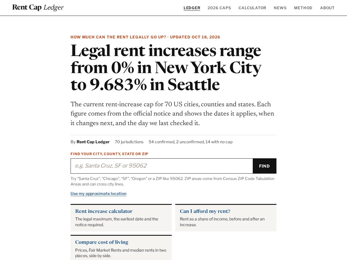 Landing-page snapshot of allowedrent.com