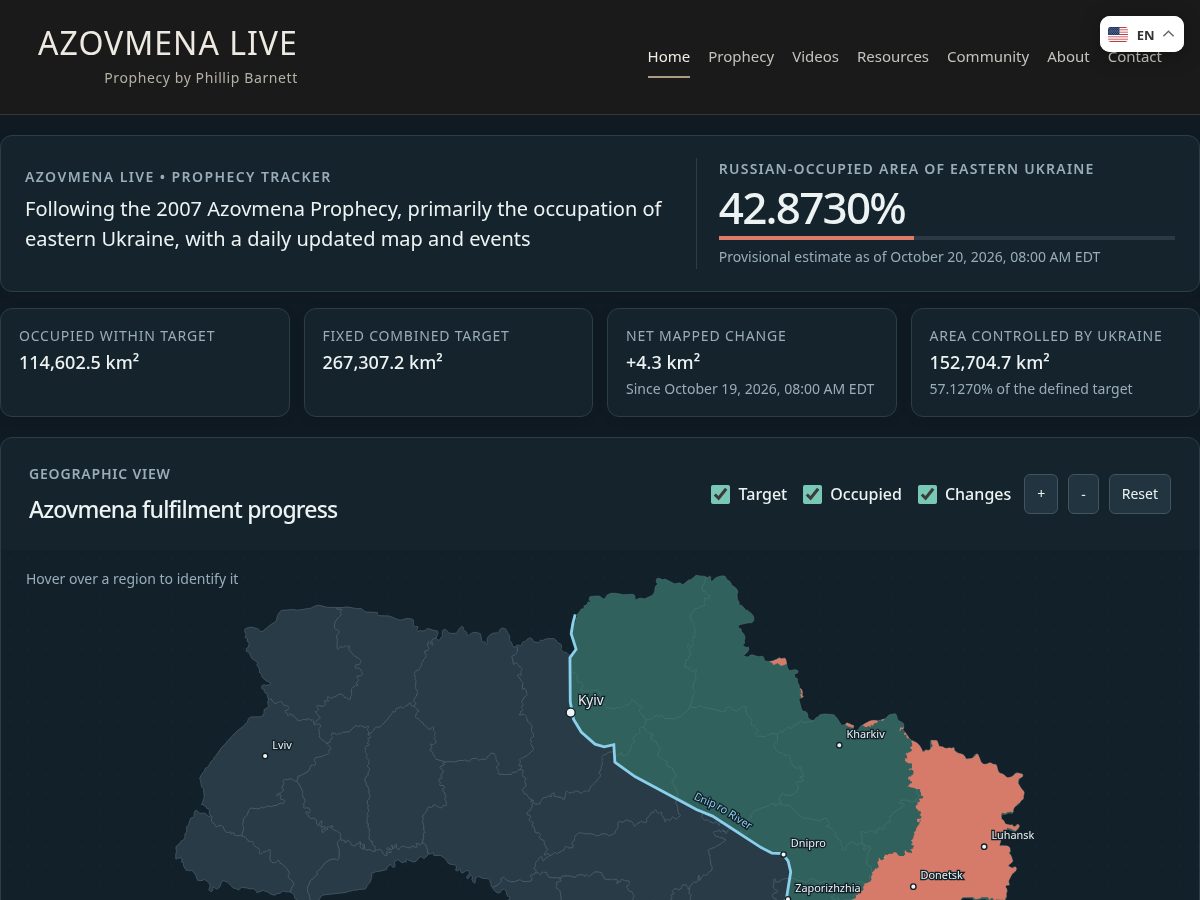 Landing-page snapshot of azovmena.live