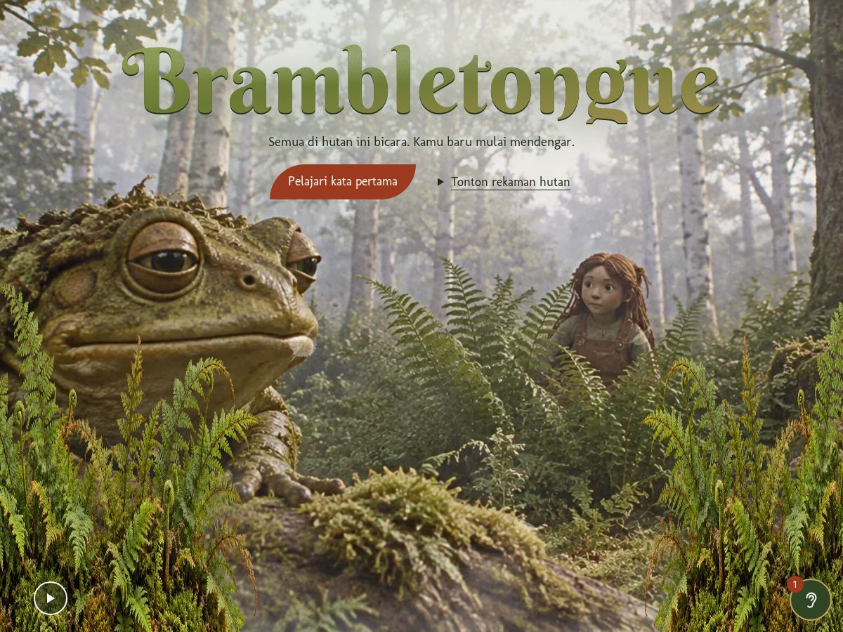 Landing-page snapshot of brambletongue.online