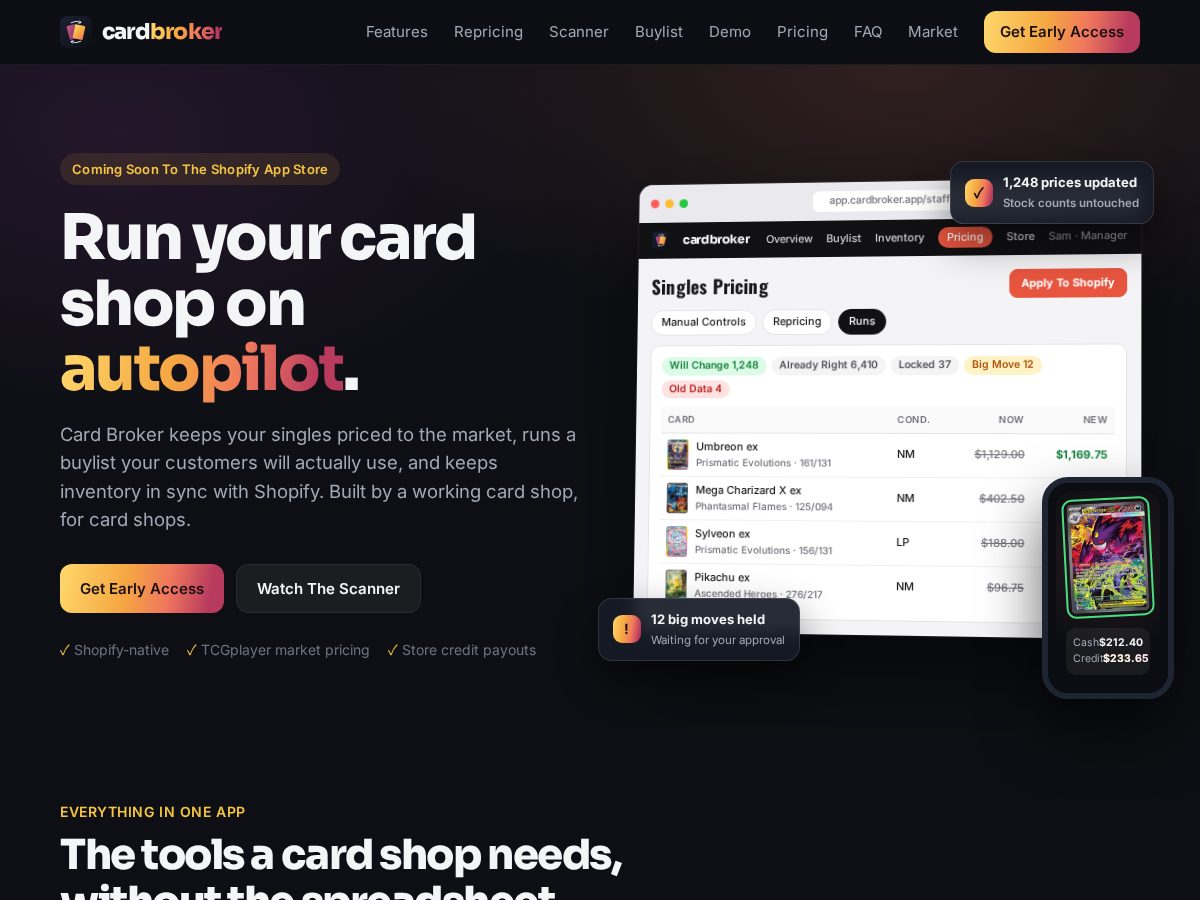 Landing-page snapshot of cardbroker.app