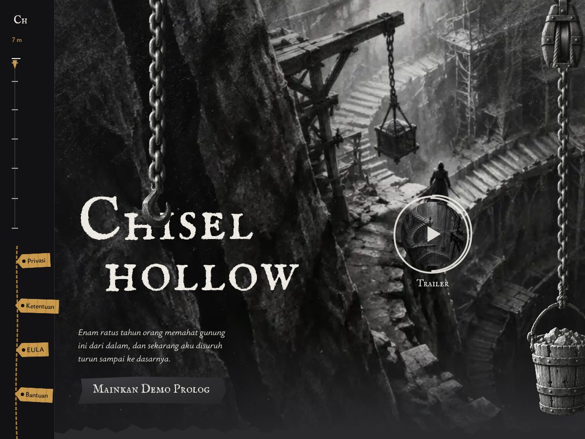 Landing-page snapshot of chiselhollow.com