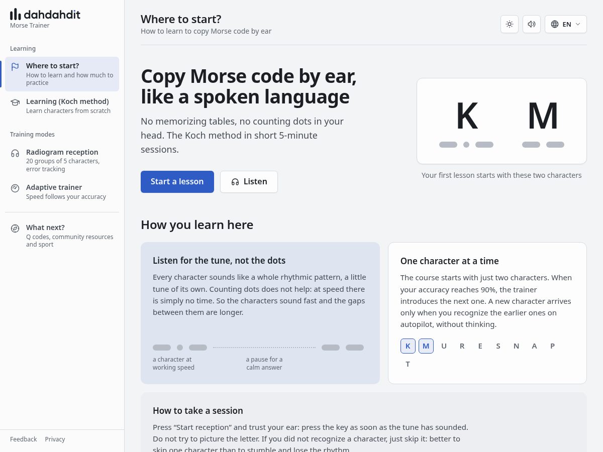 Landing-page snapshot of dadadit.com