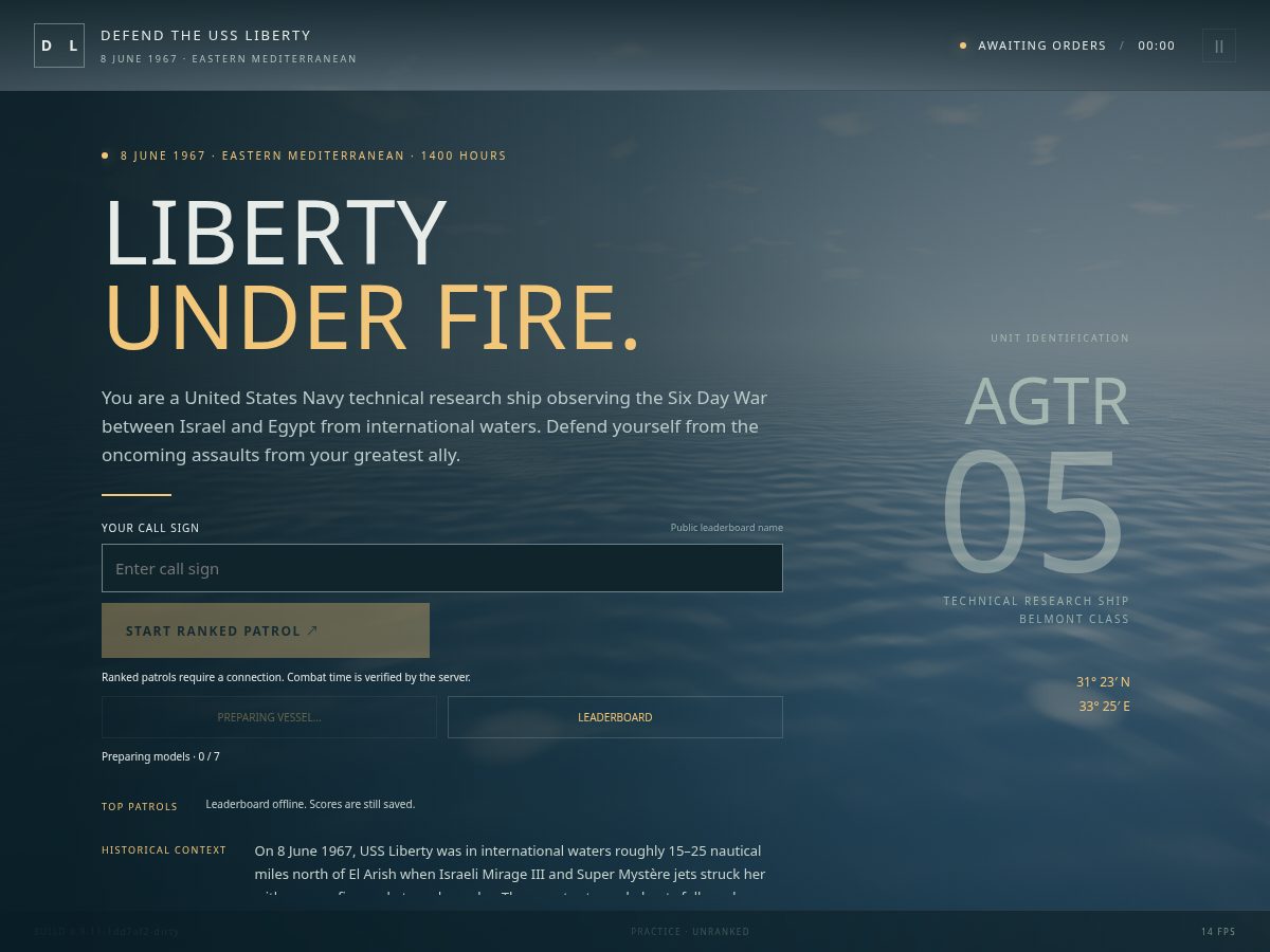 Landing-page snapshot of defendtheliberty.com