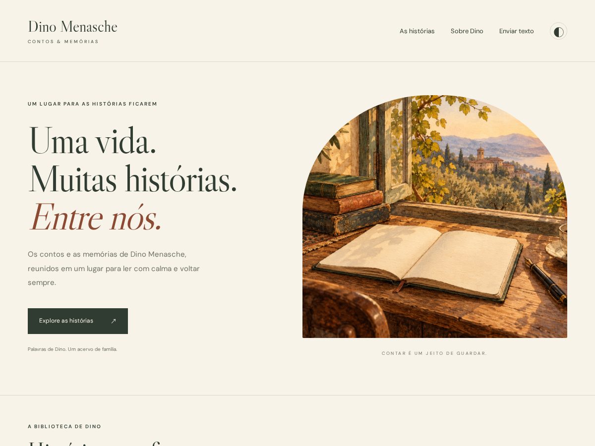 Landing-page snapshot of dinomenasche.com