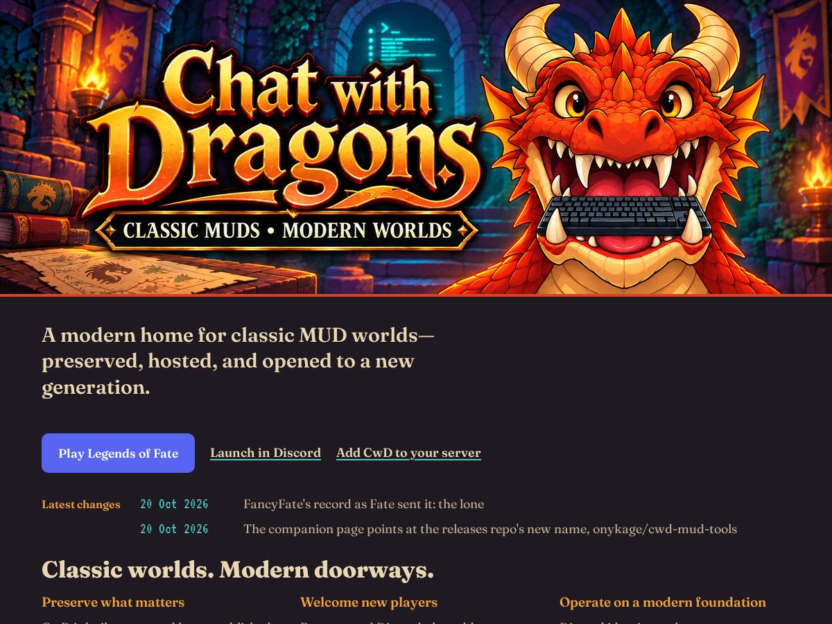Landing-page snapshot of dragonchat.app