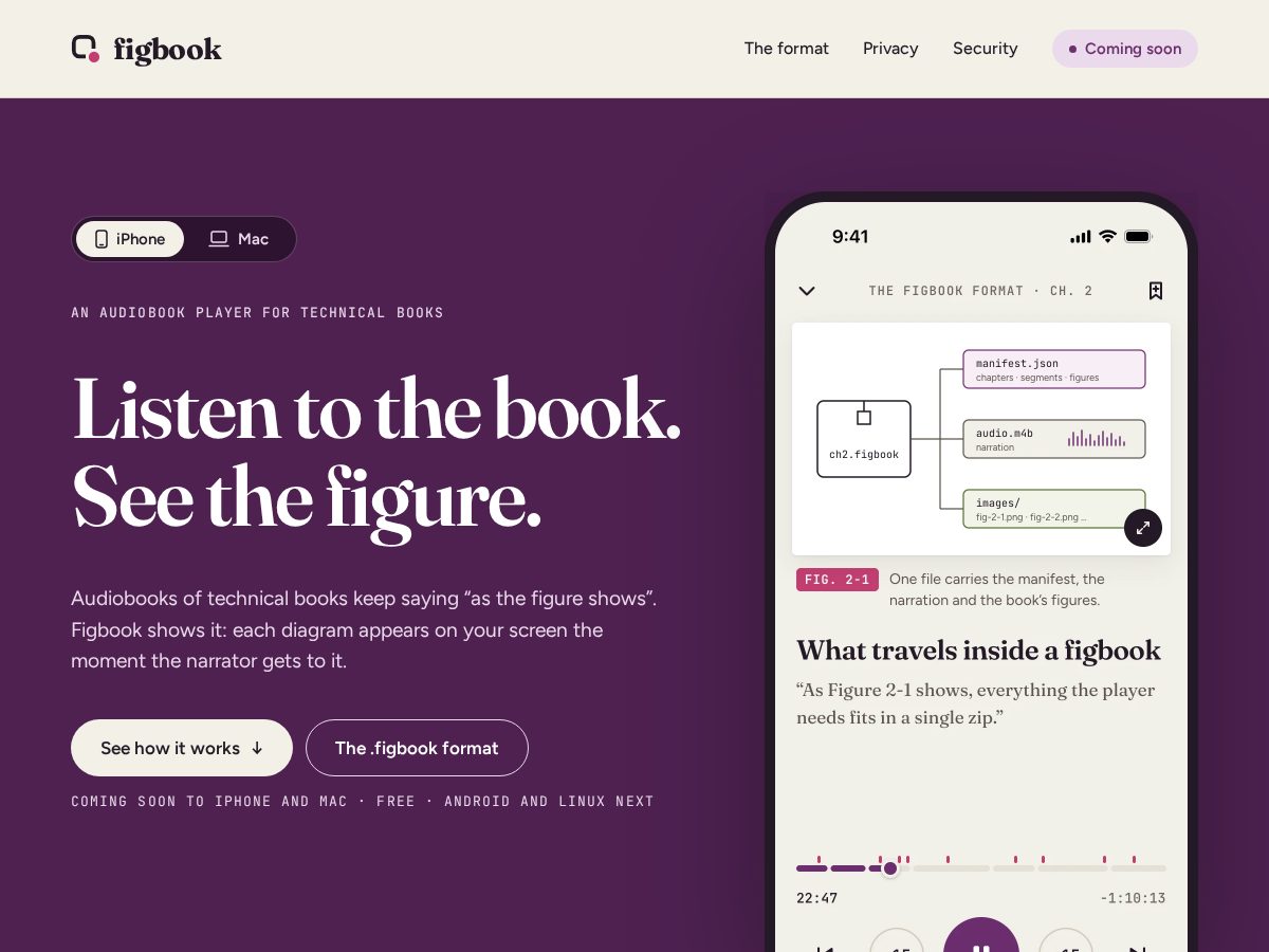 Landing-page snapshot of figbook.app