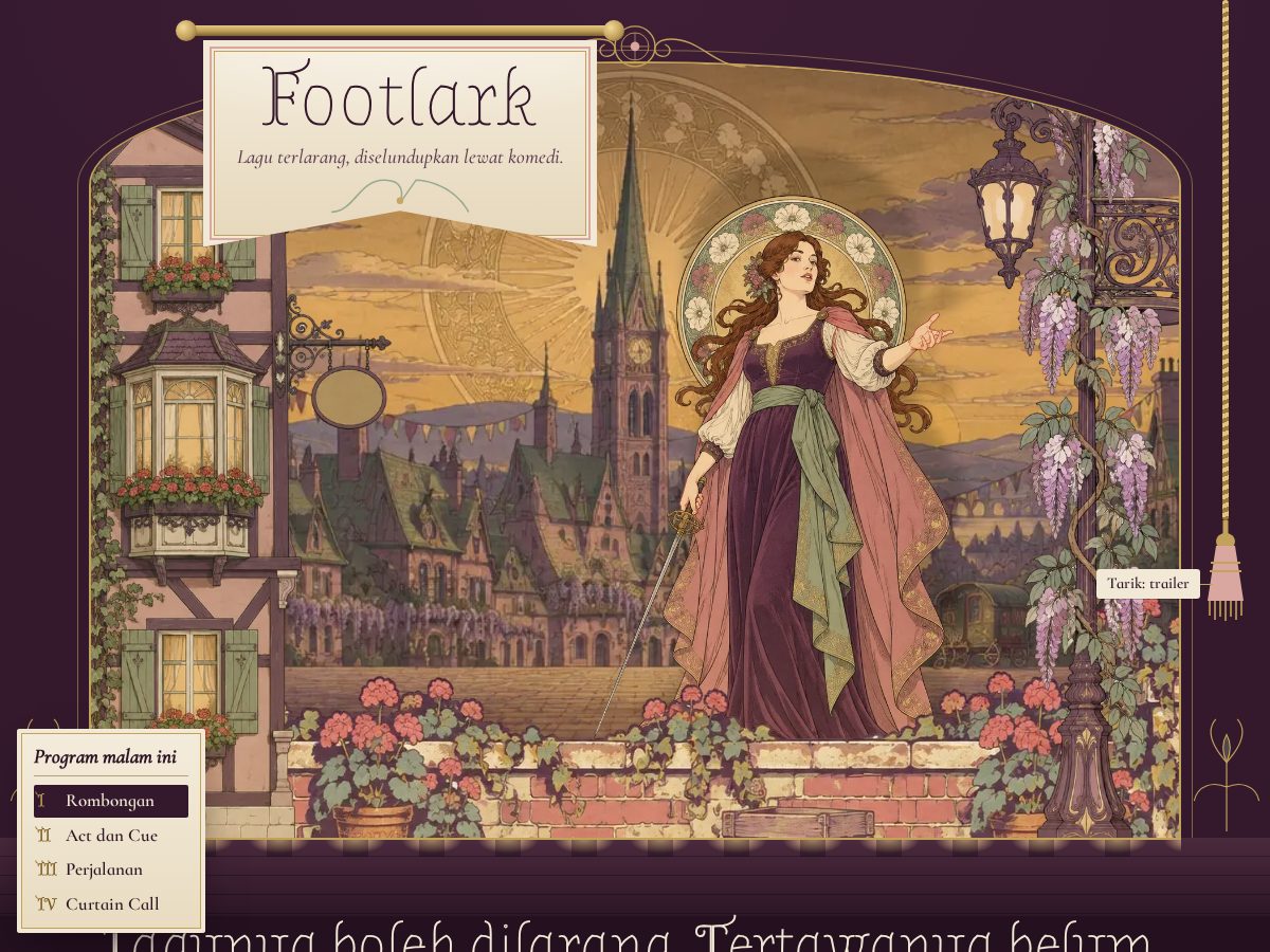 Landing-page snapshot of footlark.com