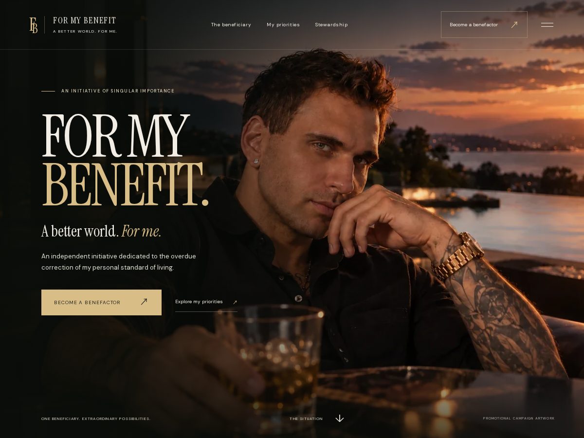 Landing-page snapshot of formybenefit.com