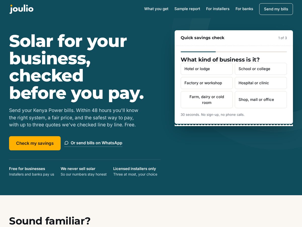Landing-page snapshot of getjoulio.com
