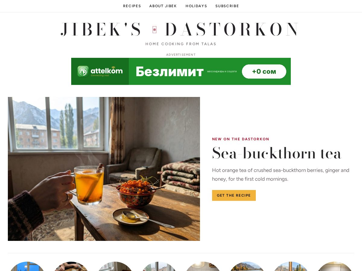 Landing-page snapshot of jibekskitchen.com
