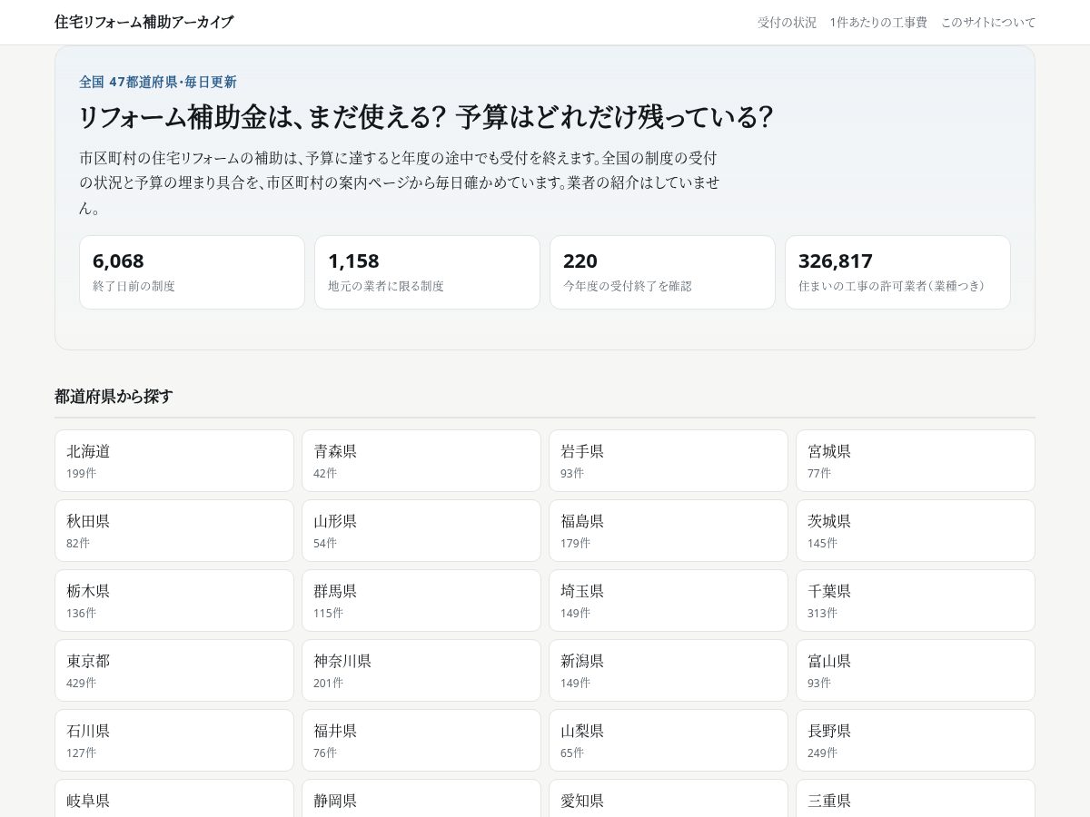 Landing-page snapshot of jutaku-hojo.com