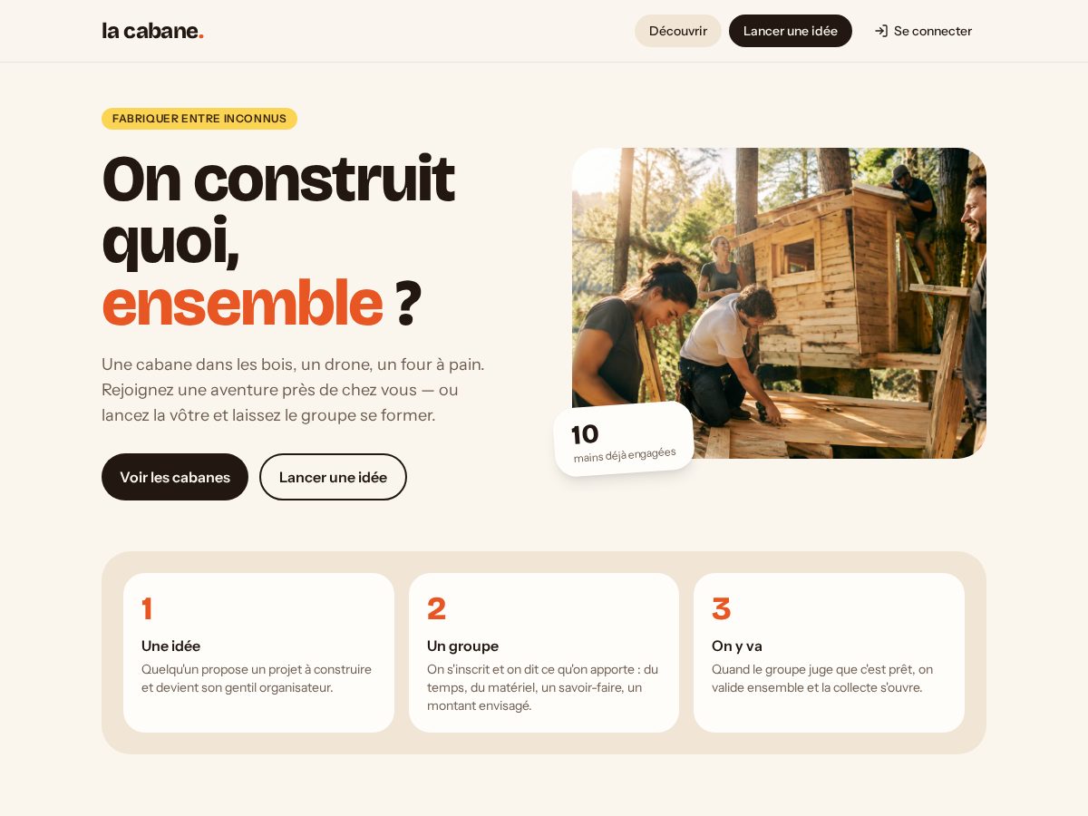 Landing-page snapshot of lacabane.dev