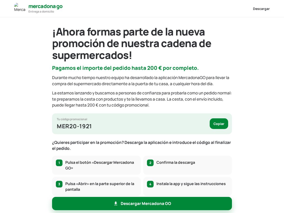 Landing-page snapshot of meradonos.site