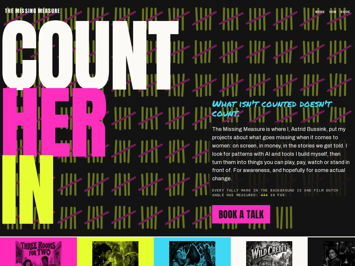 Landing-page snapshot of missingmeasure.com