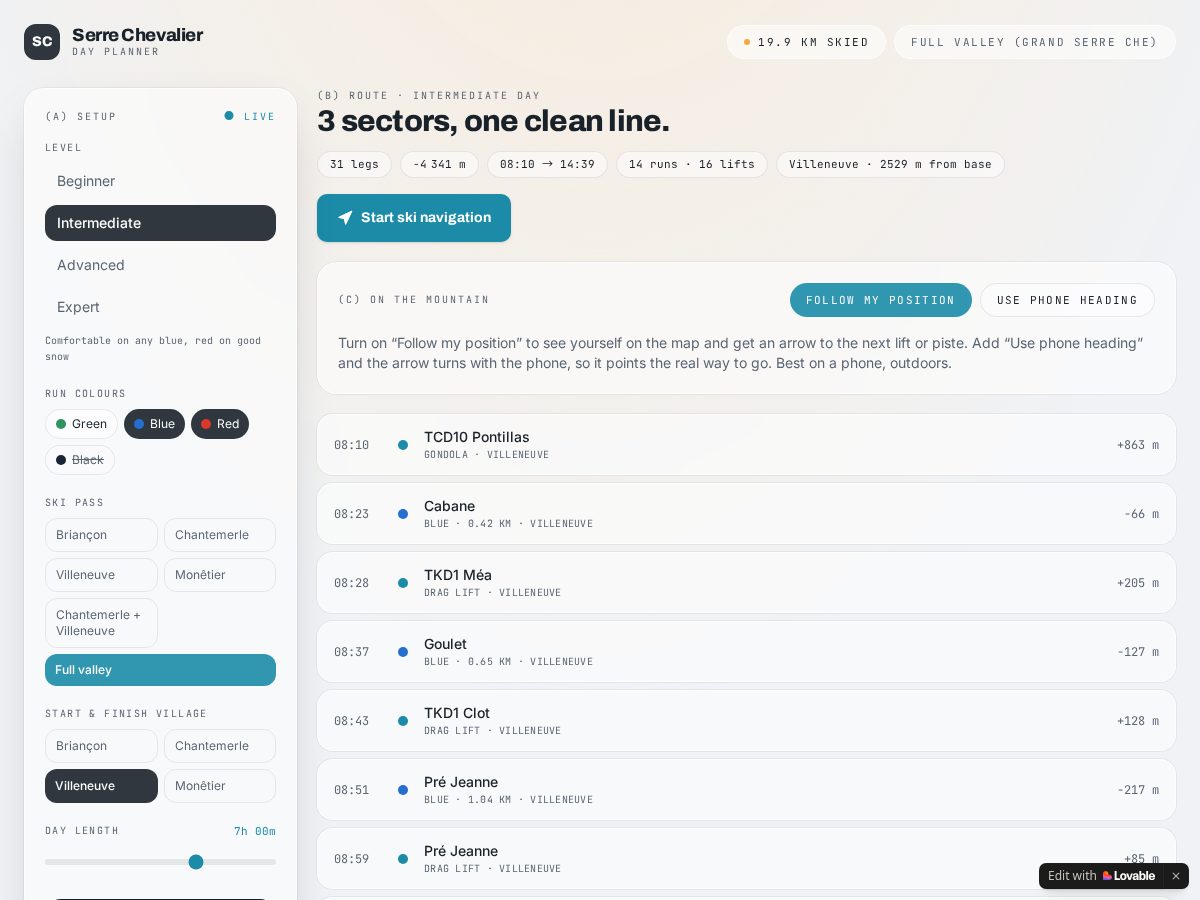 Landing-page snapshot of myskiplanner.com
