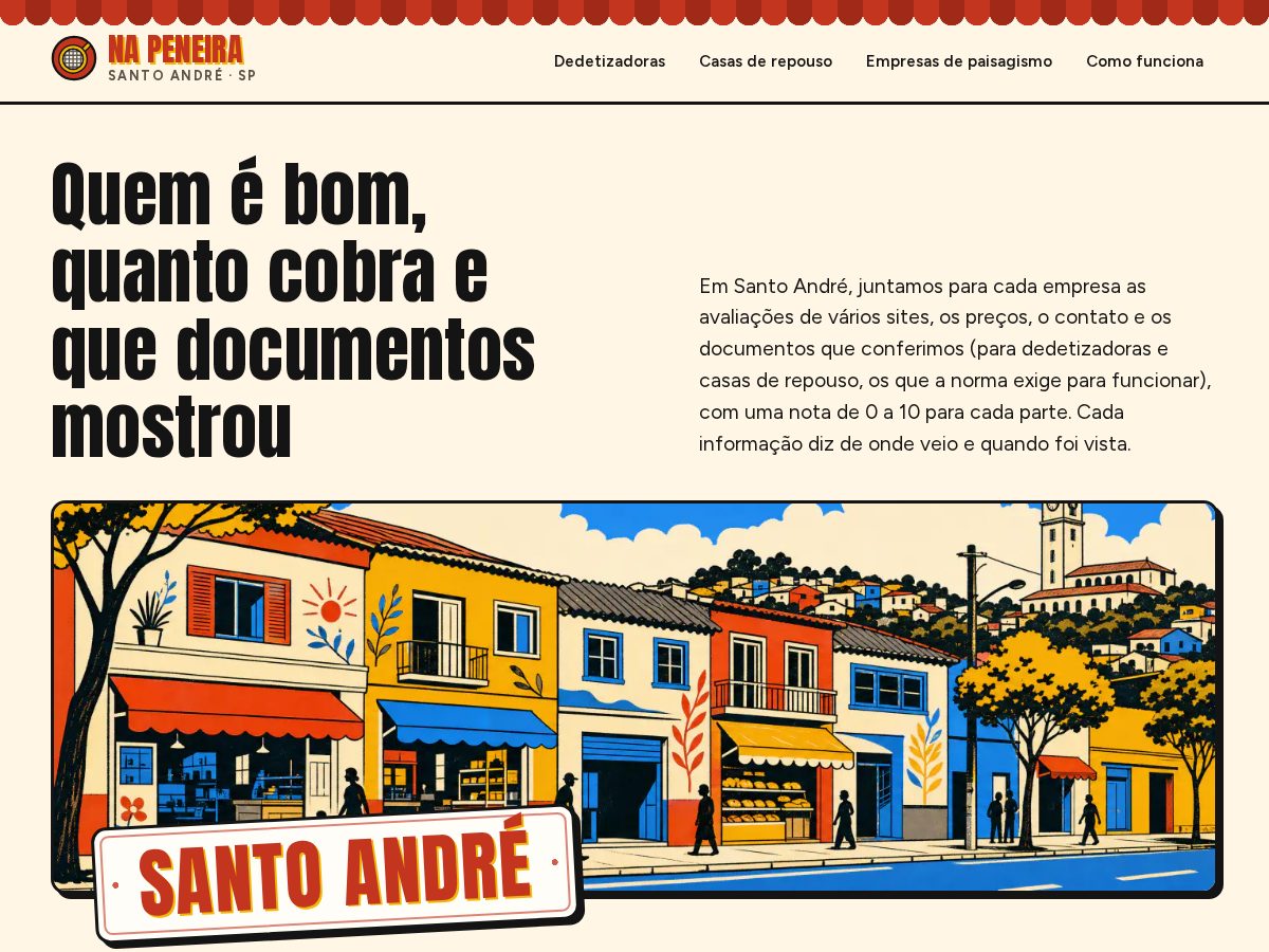 Landing-page snapshot of napeneira.org