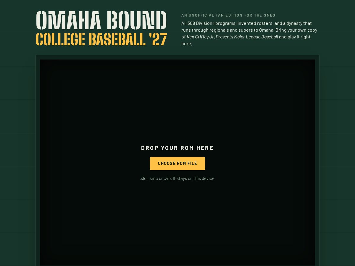 Landing-page snapshot of omahabound.com