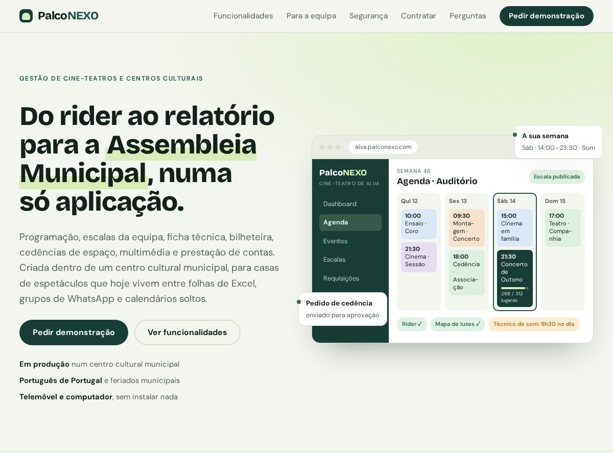 Landing-page snapshot of palconexo.com