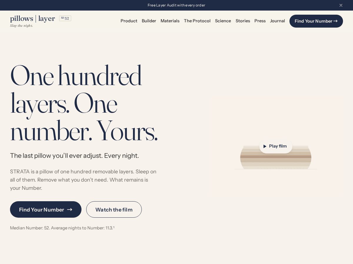 Landing-page snapshot of pillowslayer.com