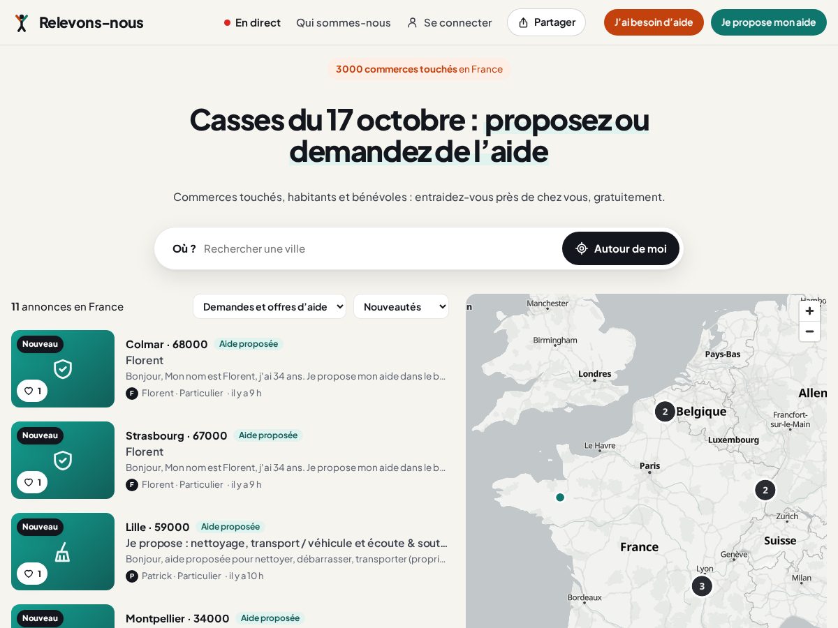 Landing-page snapshot of relevonsnous.com