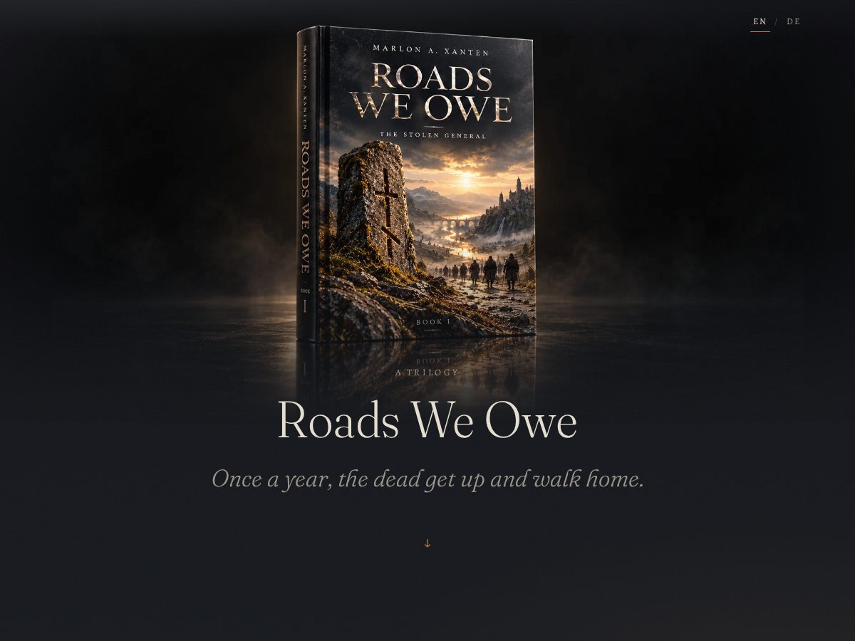 Landing-page snapshot of roadsweowe.com