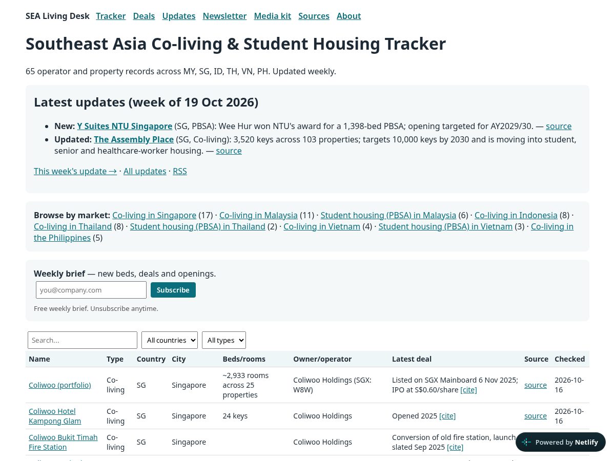 Landing-page snapshot of sealivingdesk.com